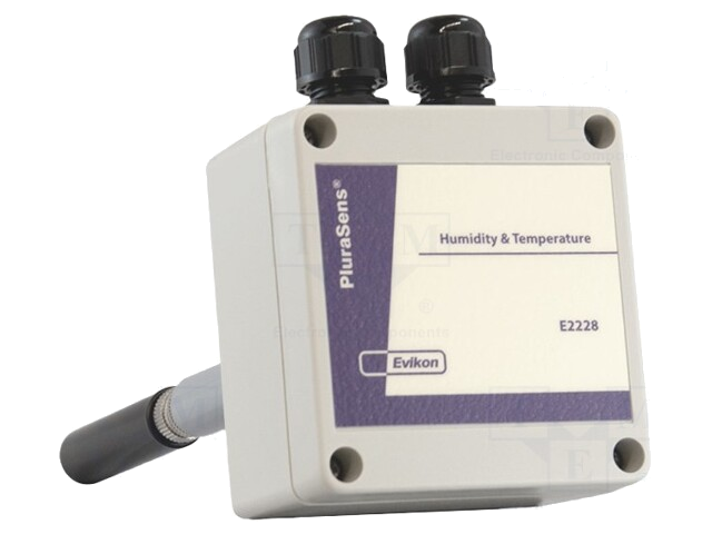 Omvormer: temperatuur en vochtigheid; 0÷100%RH; -40÷85°C; IP65 Omvormer: temperatuur en vochtigheid; 0÷100%RH; -40÷85°C; IP65
